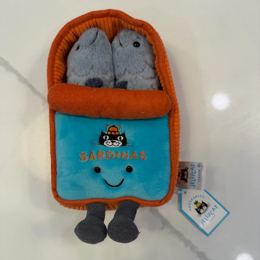 Jellycat sardines NWT